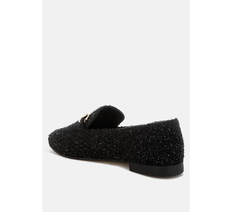Danbury Horsebit Detail Shiny Loafers Women