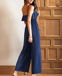 Cupshe Women's Sunday Glow Blue Jumpsuit