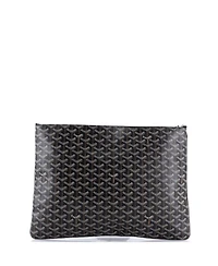 Pre-Owned Goyard Gm Senat Zip Pouch Coated Canvas