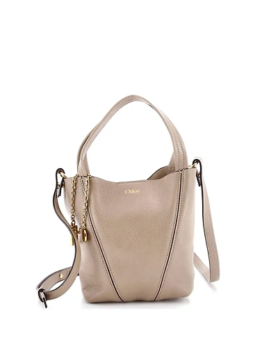 Pre-Owned Chloe Small Spin Tote Leather