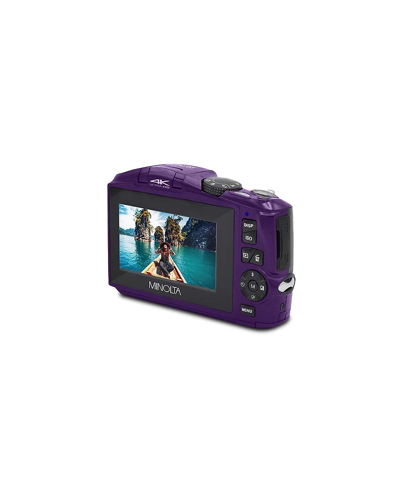 Minolta Minolta MND55 64 Mp Af 4K Ultra Hd Digital Camera with WiFi, Purple