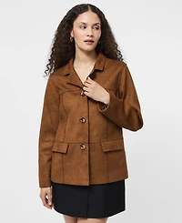 French Connection Women's Collared Long Sleeve Jacket