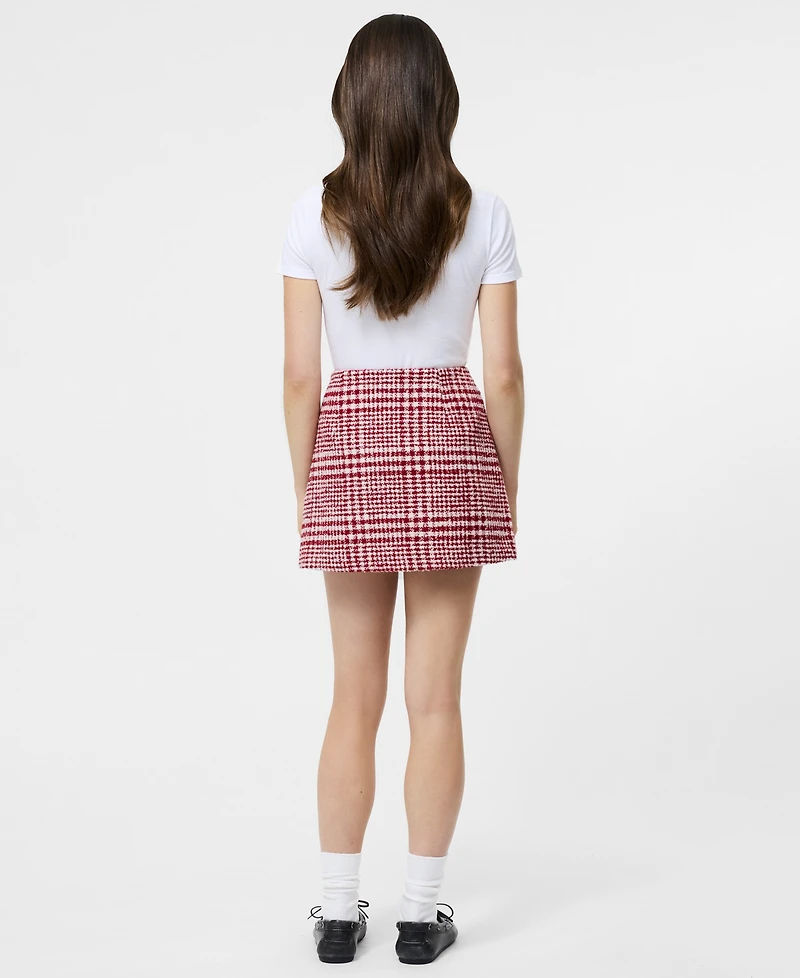 French Connection Women's Chequered A-line Mini Skirt