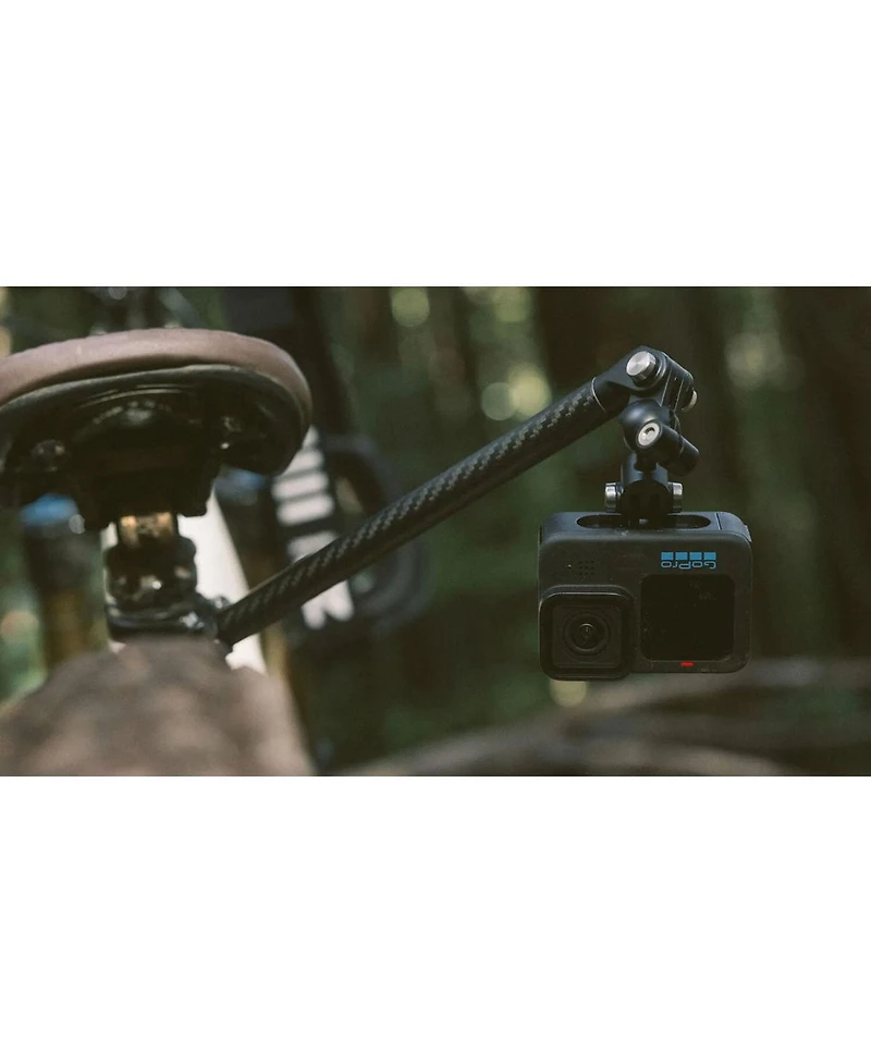 GoPro 10" Carbon Fiber Boom Arm Extension Rig Kit with Bar Mount for Hero and Max Cameras