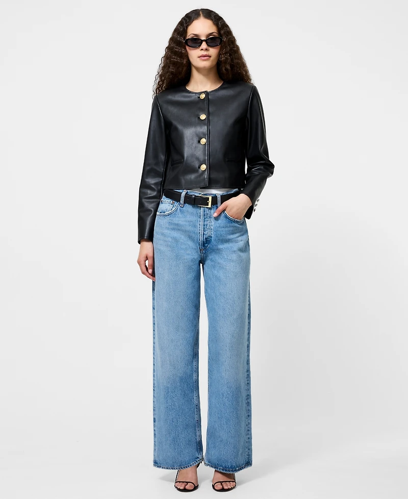 French Connection Women's Cropped Long Sleeve Jacket