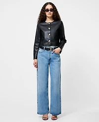 French Connection Women's Cropped Long Sleeve Jacket