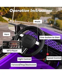 12V Kids Ride On Truck Car Electric Vehicle Remote with Music & Light