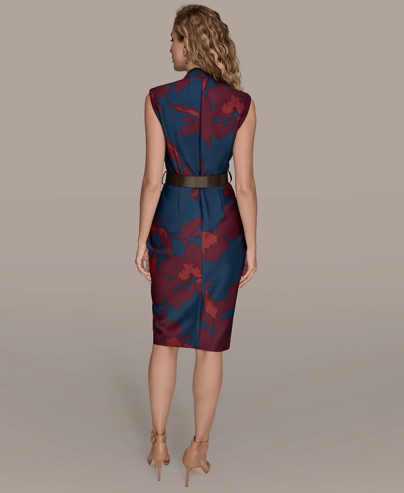 Donna Karan New York Women's Belted Sheath Dress