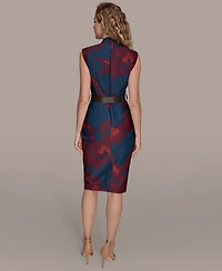Donna Karan New York Women's Belted Sheath Dress
