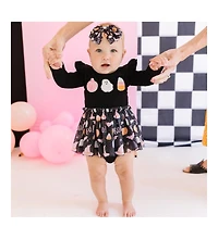 Sweet Wink Baby Girl's Boo Halloween Tulle Bow Baby Headband