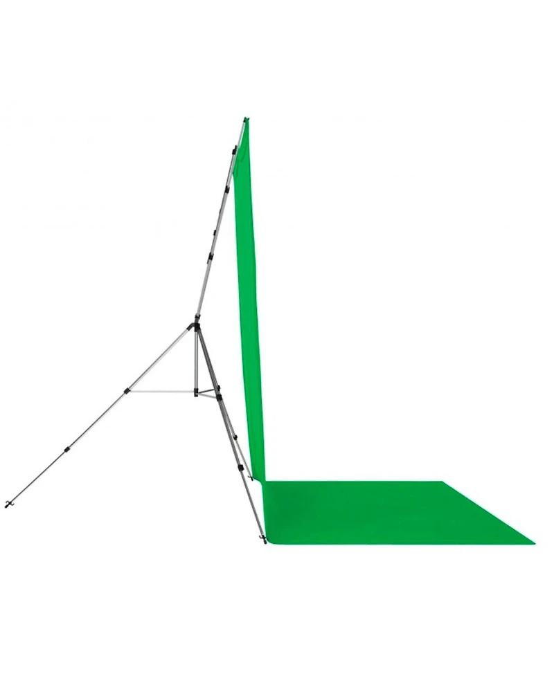 Westcott 8x13' X-Drop Pro Backdrop Kit with Stand, Chroma-Key Green Screen Sweep