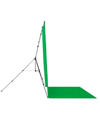 Westcott 8x13' X-Drop Pro Backdrop Kit with Stand, Chroma-Key Green Screen Sweep