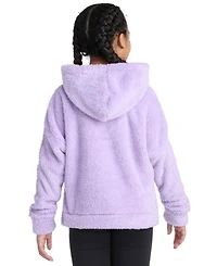 Adidas Big Girls S-xl Long Sleeve 3-Stripes Fleece Pullover Hoodie