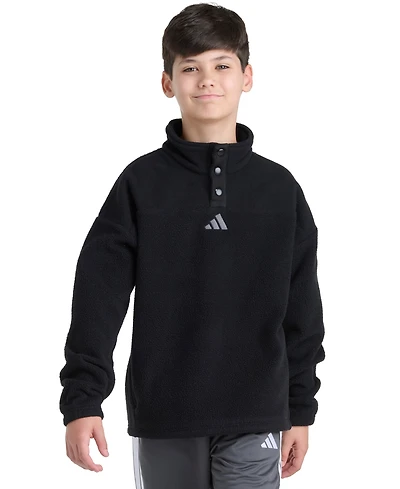 Adidas Big Boys Long Sleeve Winterized Hoodie