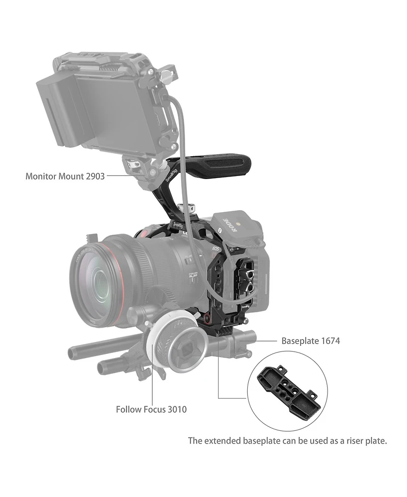 SmallRig Black Mamba Handheld Full Camera Cage Kit for Canon Eos R5 C/R5/R6