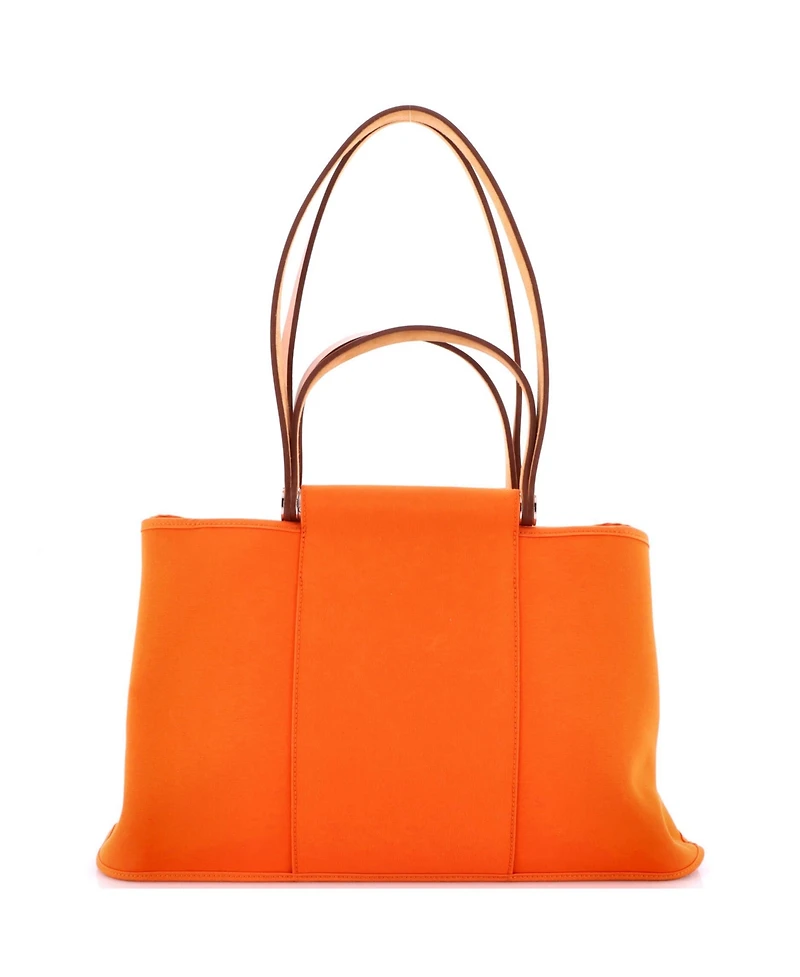 Pre-Owned HERMES 39 Cabag Elan Toile and Leather
