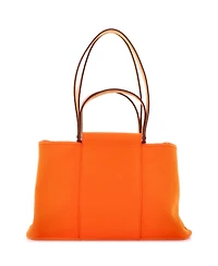 Pre-Owned HERMES 39 Cabag Elan Toile and Leather