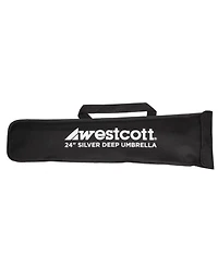 Westcott 24" Deep Umbrella with Silver Interior
