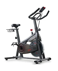 Sunny Health & Fitness Active 200 Smart Exercise Bike w/Pulse Sensor, Indoor Cardio Cycling Machine w/Adjustable Handlebar & Seat for Cardio Cycle Tra
