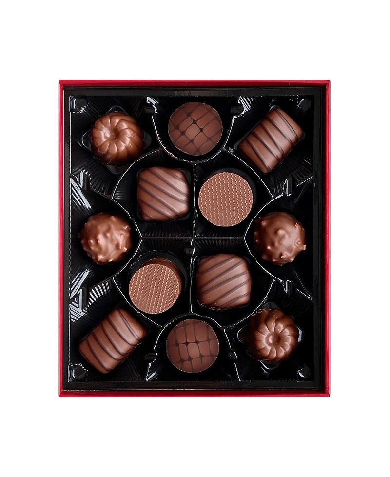 Maxim's De Paris Holiday Dark Chocolate Connoisseurs Box, 12 Pieces