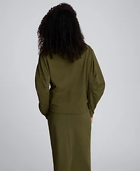 Kenneth Cole Women's Boat Neck Sculpted Fit Top