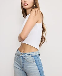 Good American Women's Mid Rise Barrel Jeans