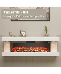 Hanging Electric Fireplace with Remote Control