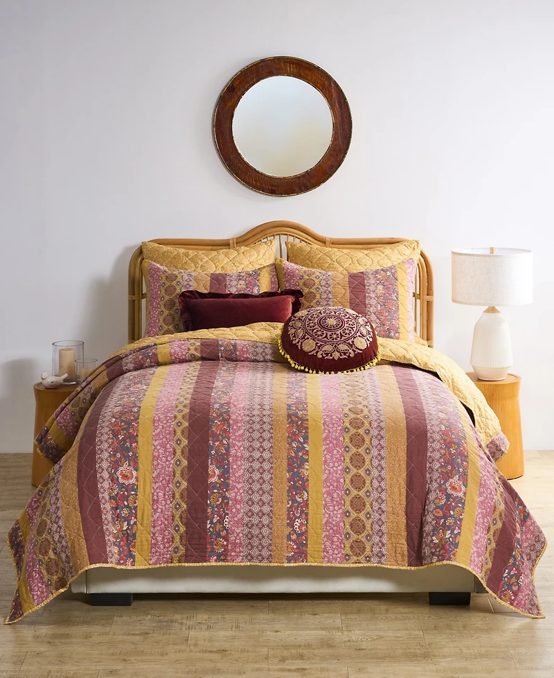 Greenland Home Fashions Marigold Vintage Boho -Pc. Quilt Set