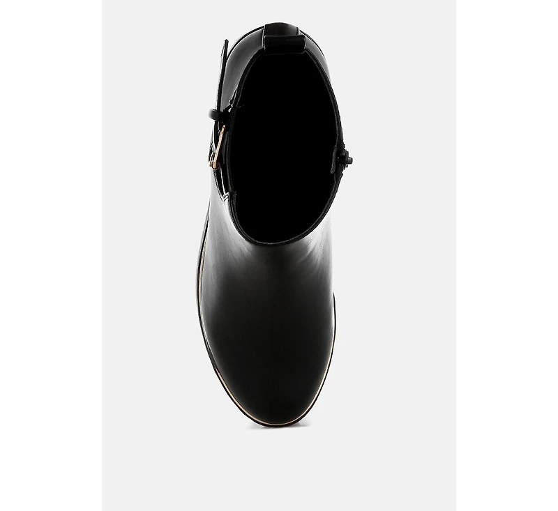 Antorin Chunky Buckle Detail Ankle Boots Women