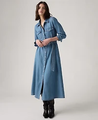 Levi's Women's Quincey Long Sleeve Midi Dress