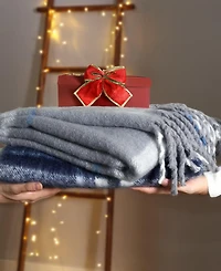 Nautica Ryan Cove Plaid Faux Mohair Throw, 60" x 50"