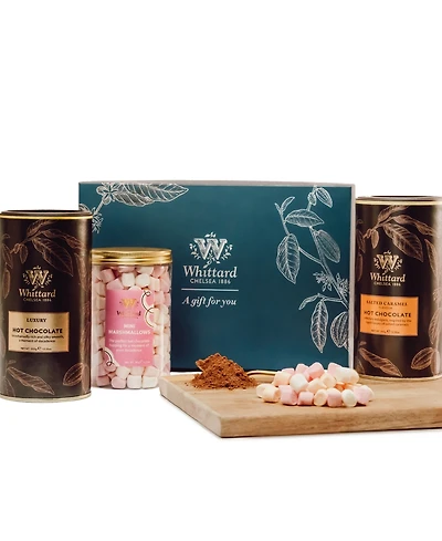 Whittard of Chelsea Hot Chocolate and Mini Marshmallow Gift Set, 35 Servings