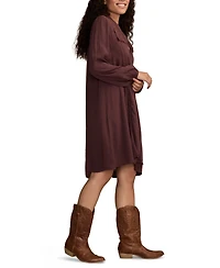 Lucky Brand Women's Peter Pan Collar Mini Dress
