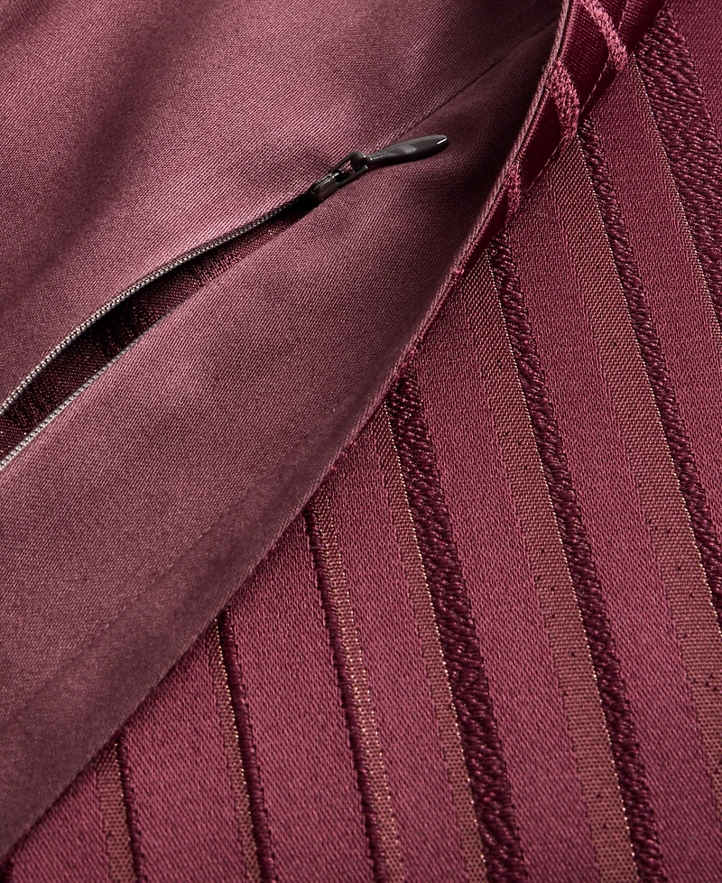 Hotel Collection Metallic Strie Bordeaux 3-Pc. Comforter Set, Full/Queen