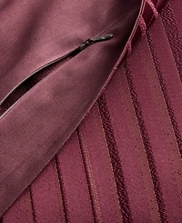 Hotel Collection Metallic Strie Bordeaux 3-Pc. Comforter Set, Full/Queen