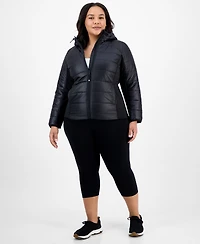 Id Ideology Plus Hooded Puffer Jacket, Created for Macy's