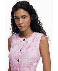 Desigual Women's Short dress with buttons