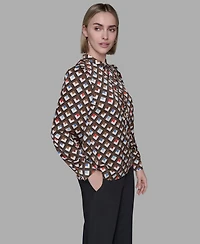 Karl Lagerfeld Paris Women's Long Sleeve Top