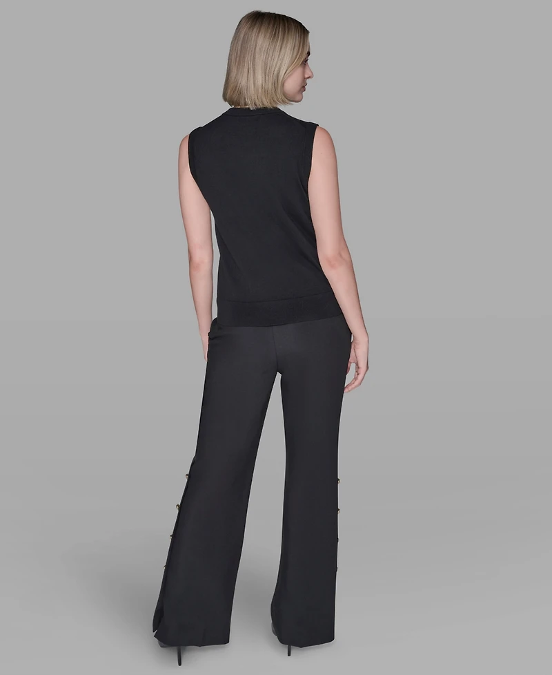 Karl Lagerfeld Paris Women's Round Neck Top