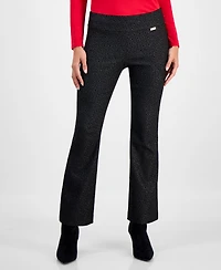 I.n.c. International Concepts Petite Jacquard Mini Bootcut Pants, Macy's Exclusive