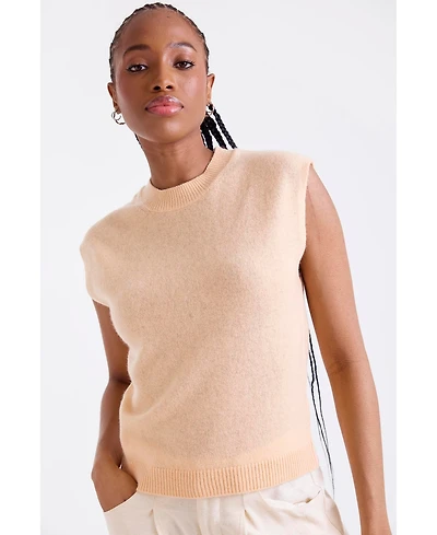 1982 Women's Zarah Crew Neck Cashmere Knit Vest