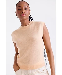 1982 Women's Zarah Crew Neck Cashmere Knit Vest
