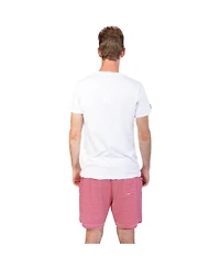 Sant and Abel Men's Red Stripe Jersey Sleep Shorts