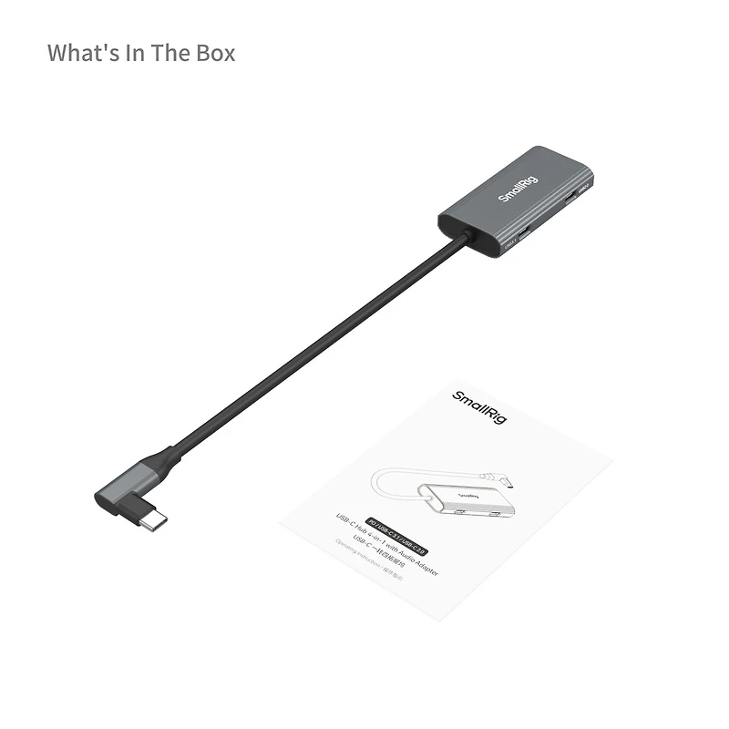 SmallRig 4-In-1 Usb-c Hub Pd 100W with Audio Adapter
