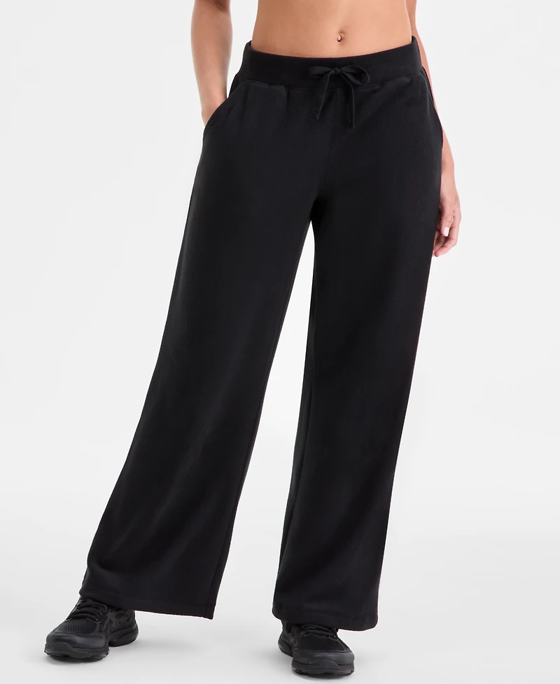 Id Ideology Women's Butter Fleece Drawstring-Waist Pants, Macy's Exclusive