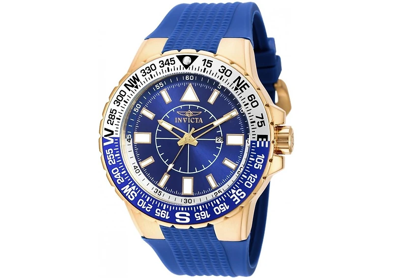 Invicta Men's 19270 Aviator Quartz 3 Hand Blue Dial Watch