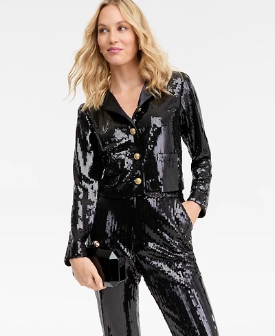 I.n.c. International Concepts Women's Sequin Jacket, Macy's Exclusive