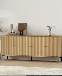 Manhattan Comfort Magnolia 70.9" Wood Modern 8-Shelf Sideboard