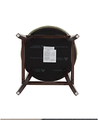 Manhattan Comfort Lucia 40.2" Chenille Upholstered Barstool