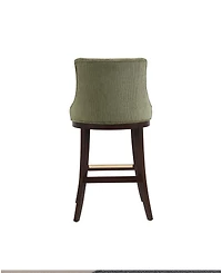 Manhattan Comfort Lucia 40.2" Chenille Upholstered Barstool